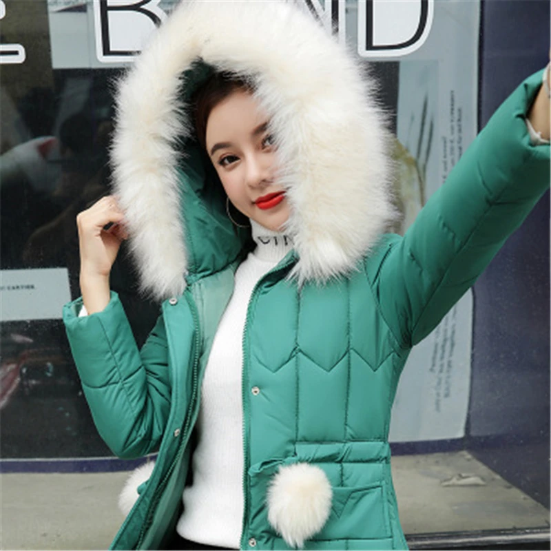 

Casual Chaqueta Mujer Jacket Winter Coat Women Parka Pockets Fashion Basic Coat Plus Size Solid Thick Clothes Casaco Feminino