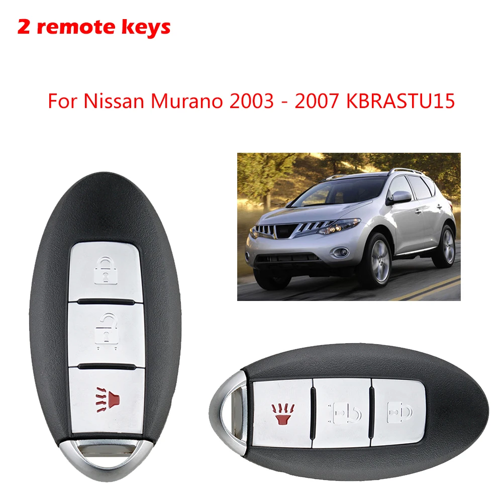 

1 For Nissan Murano 2003 2004 2005 2006 07 Keyless Entry Key Fob Car Remote Key Shell Car Key Bag Key Holder Key Organizer