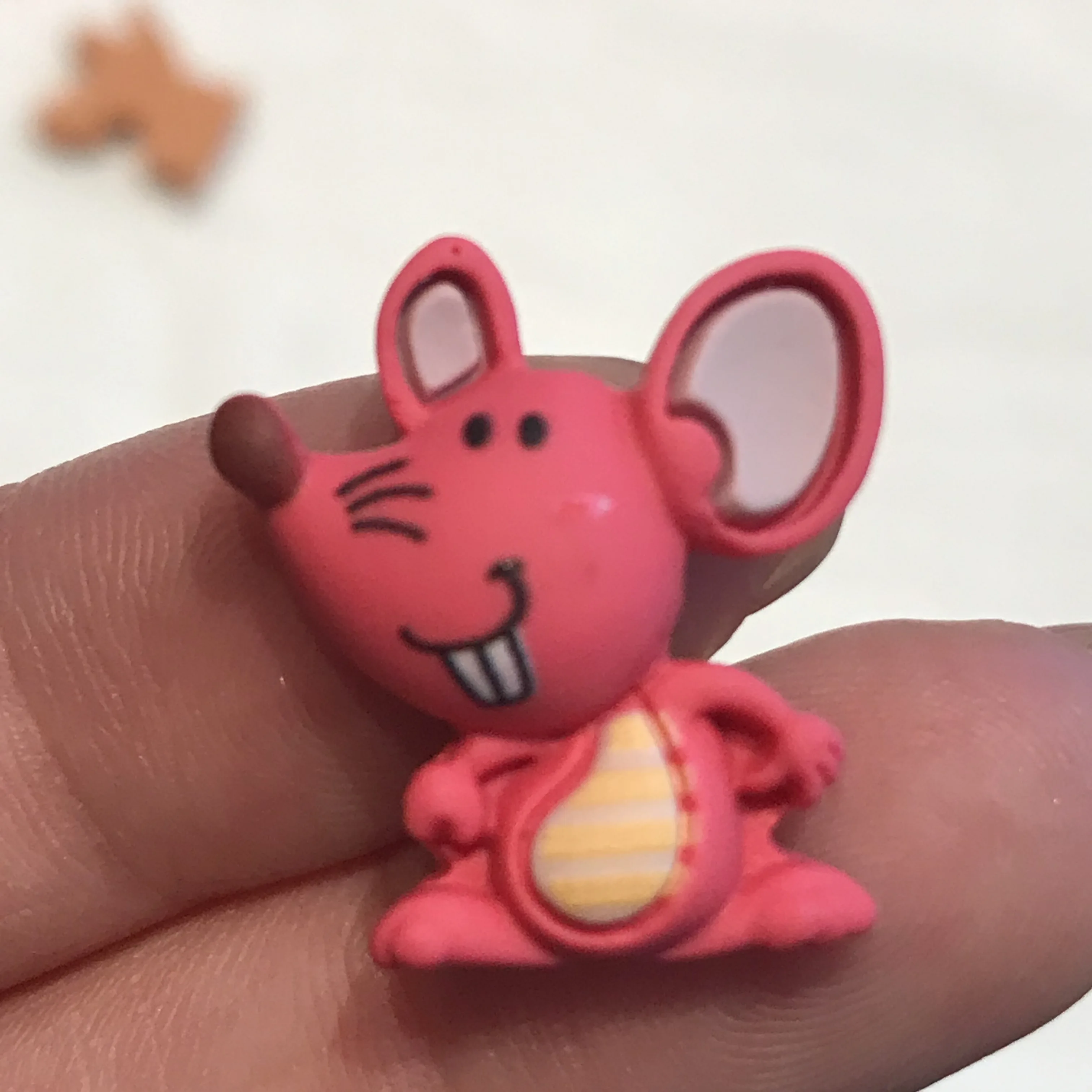 8 шт./лот Мультяшные животные рыбка пчела мышь панда рисунок резина плоская