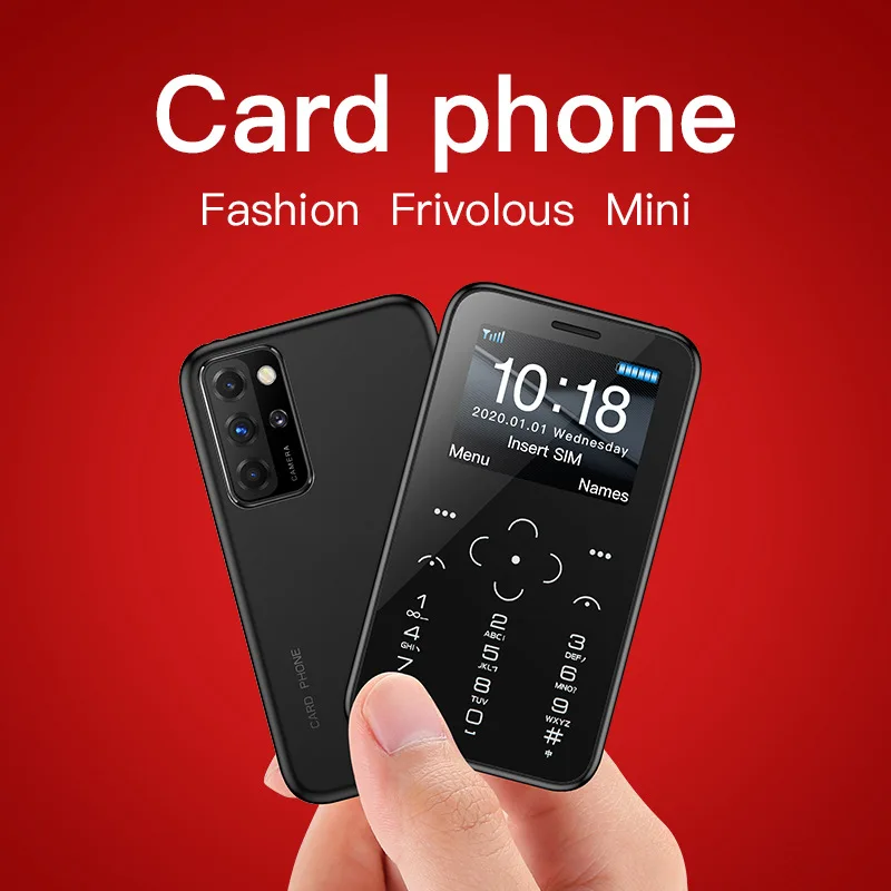 

unlocked GSM mini card cell phone super slim portable card phone