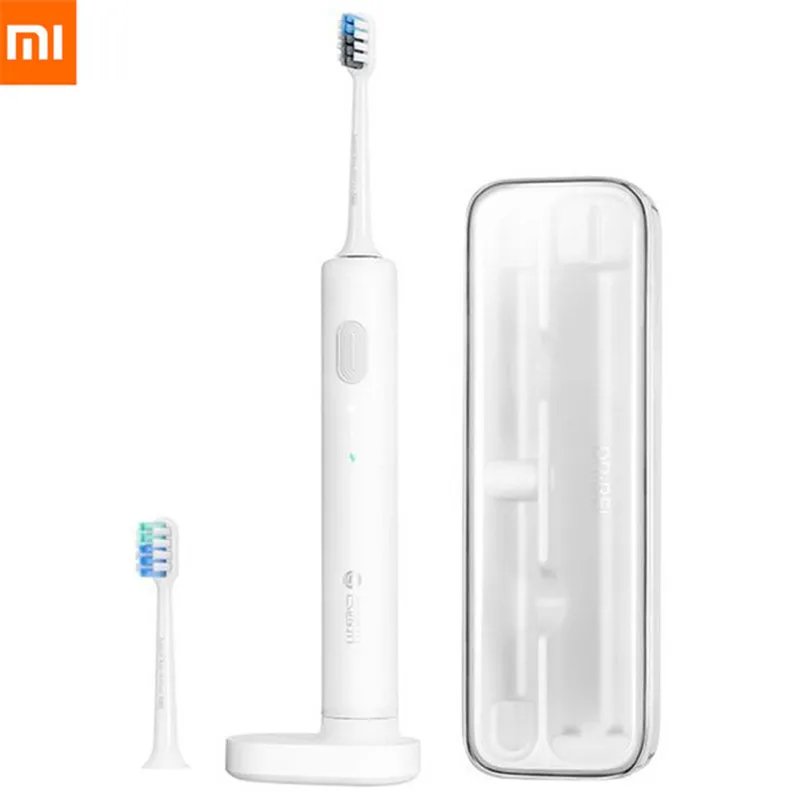 Белый Xiaomi mijia Водонепроницаемая электрическая зубная щетка Doctor bei портативная перезаряжаемая Беспроводная зубная щетка sonic ultra sonic doctor - Цвет: Белый