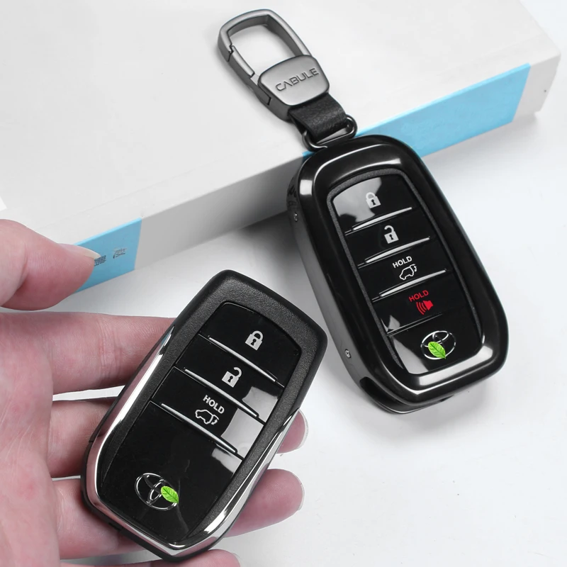 Чехол для дистанционного ключа Toyota обновленный чехол 2/3/4 аксессуары кнопок 2008-2021