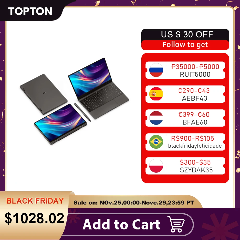 

Нетбук One-Netbook, 10,1 дюйма, карманный ноутбук, компьютер OneMix4, Платиновый ноутбук, i7-1160G7 16 Гб ОЗУ 512/1T SSD, IPS сенсорный экран, Windows 10