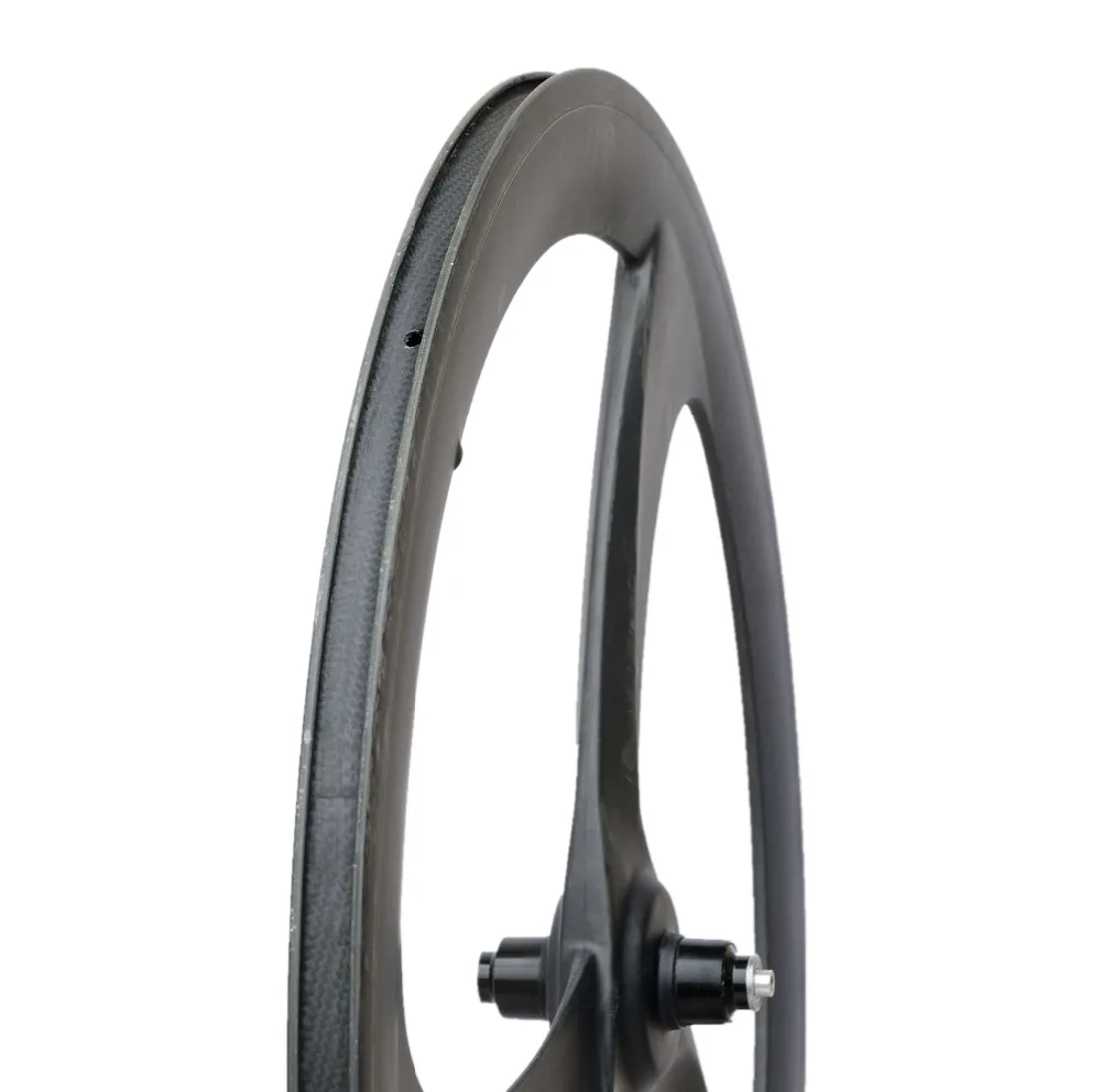 700C tri-Карбоновые колеса со спицами 56 мм clincher фиксированная Шестерня 3 спиц