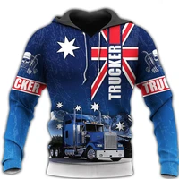 new autumn fashion sweater blue sweater truck hoodie printed with 3d fashion mens sportswear harajuku casual jacket
