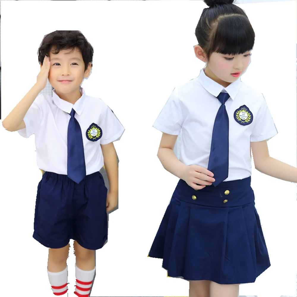 Школьная форма юбка для девочек и мальчиков Школьный костюм Прямая