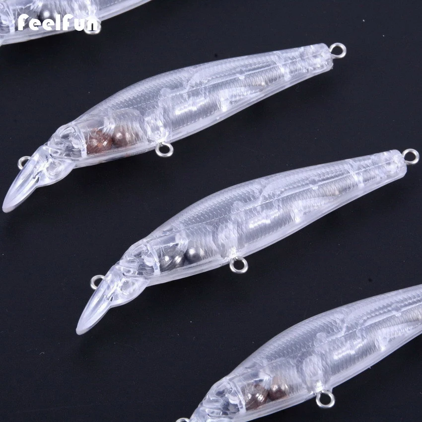 FeelFun гольян заготовки наживок Неокрашенная приманка 88 мм 7 г DIY рыболовные
