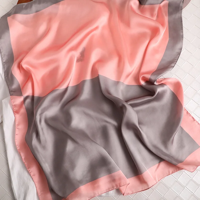 

Elegant Women Neck Scarf For Hair Small Shawls Silk Satin Bag Scarfs Female 70*70cm Square Headband Scarves For Ladies Dropship