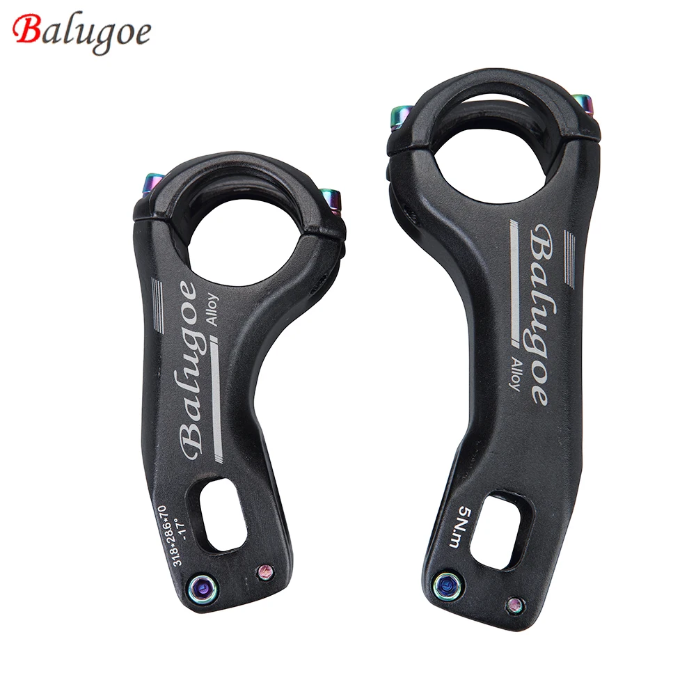 

BALUGOE Aluminum Alloy Road Bicycle Stem / 70MM Mountain Bike Stem / 90MM 31.8 * 28.6MM XC MTB AM Bicycle Handlebar Stem Parts