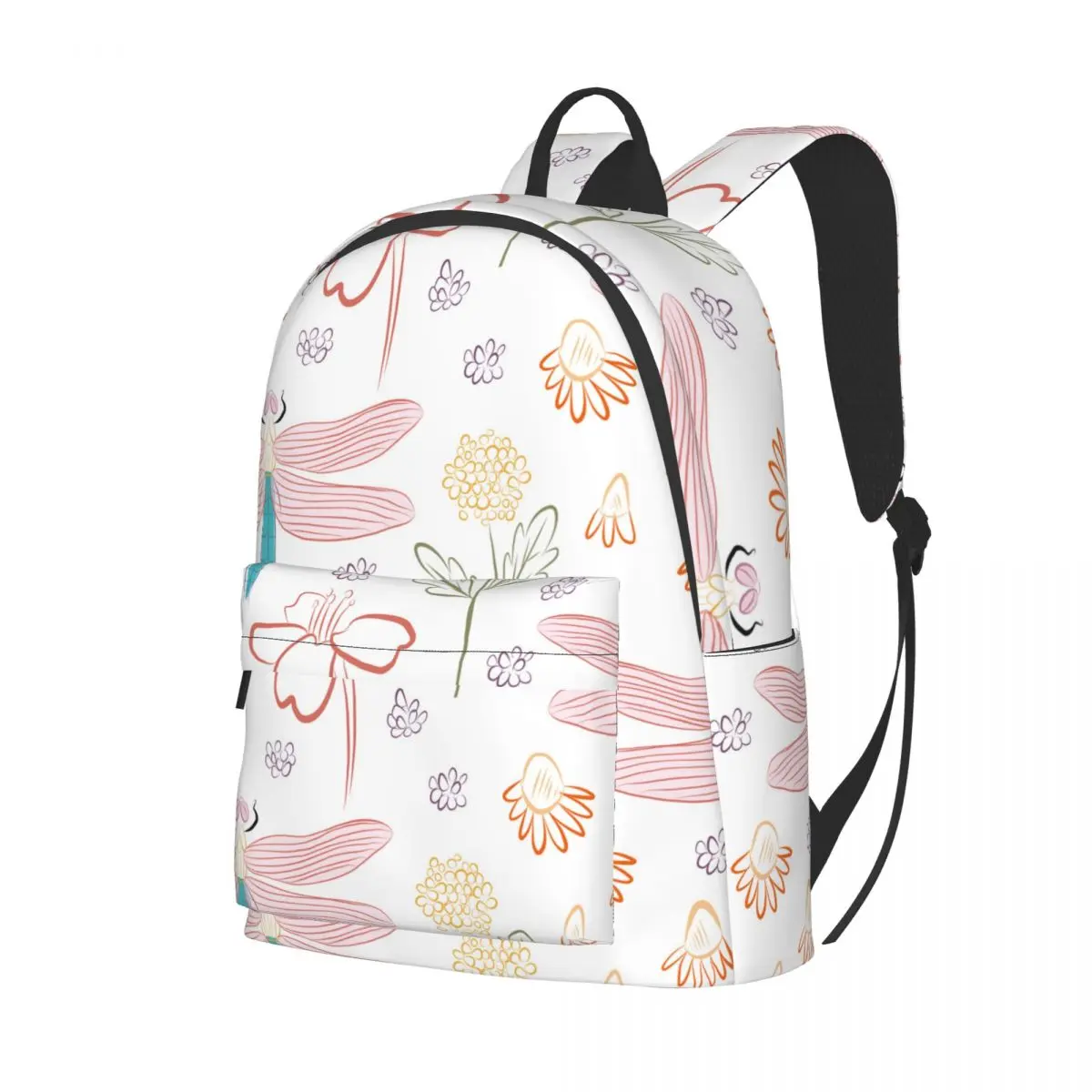 

College School Bag Casual Botanical Print Backpack Book Packbag for Teenager Travel Shoulder Bag