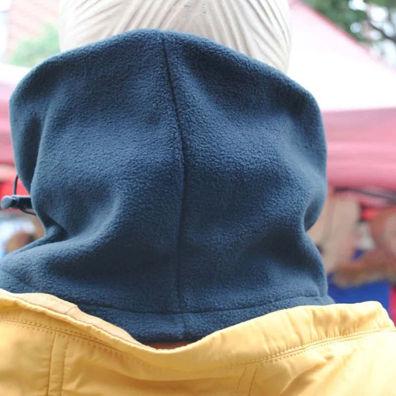 Зимняя Теплая Флисовая шапка с капюшоном для спорта на открытом воздухе