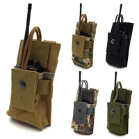 tactical molle mbitr radio pouch bag velcro 5 11 walkie talkie pouch police radio holster for baofeng condor mag pocket