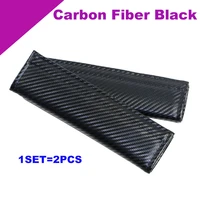 2pcs carbon fiber black safety belt seatbelt cover case pads car interior accessories for all car series car accessories