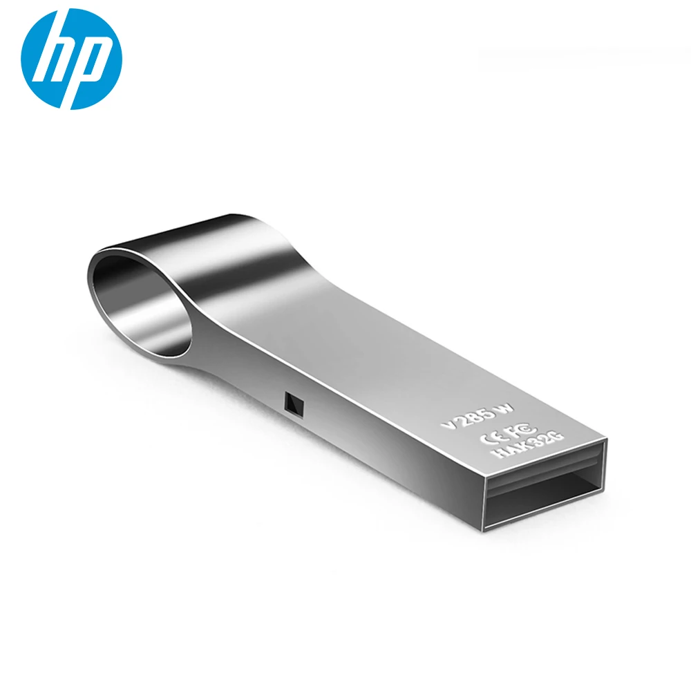 Hp мини металлический флеш диск usb 2 0 64GB 32GB 16GB брелок Flashdrive Портативный Pendrive Memory Stick