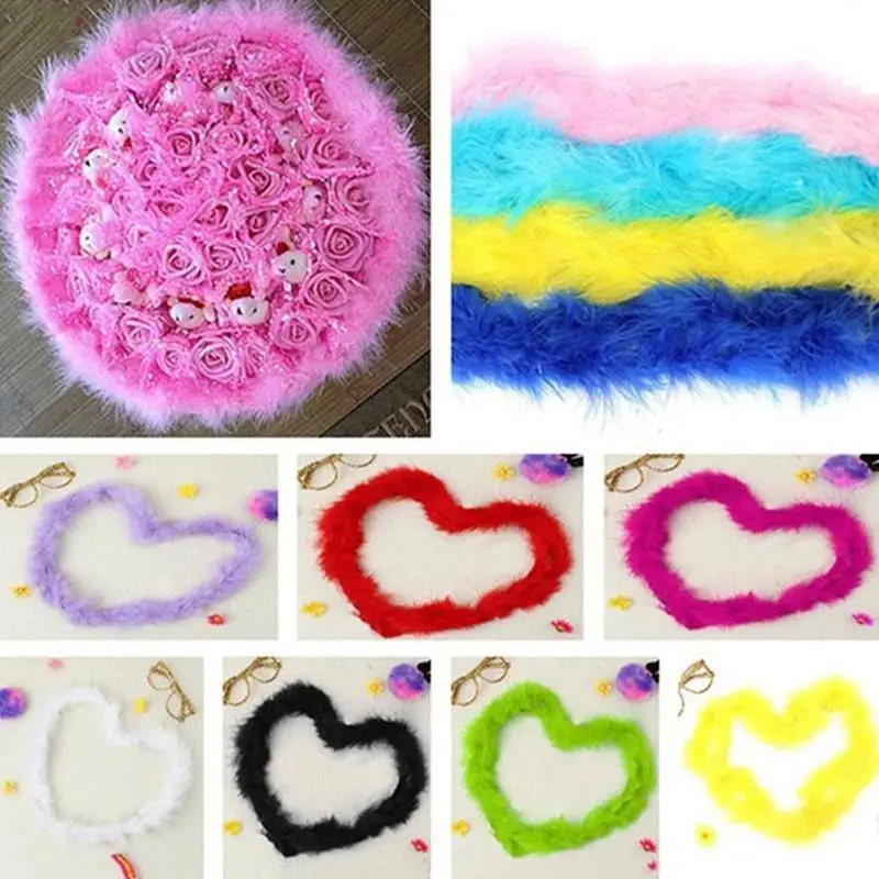 

3pcs 2M Christmas Tree White Feather Boa Strip Xmas Wedding Decoration Fabric Ribbon Supplies Party DIY Apparel Party Garla K1Q4