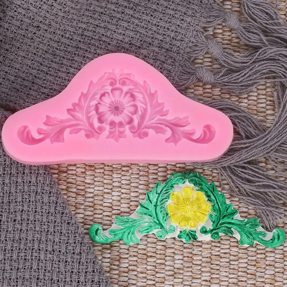 

3D Baroque Crown DIY Sugar Craft Fondant Chocolate Tools Decorating Decor Pastry Cake Mold Silicone Kitchen Baking M6P2