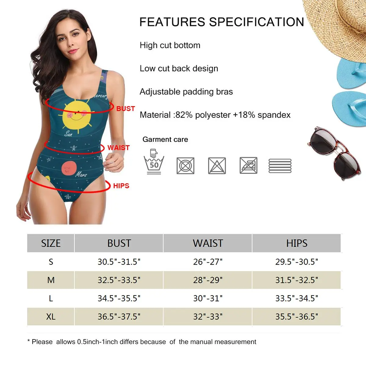

Women BikiniPlanets Of The Solar System Sexy Bandage One Backless Swimsuit Bodysuit Beach Wear New Swimsuit Monokini