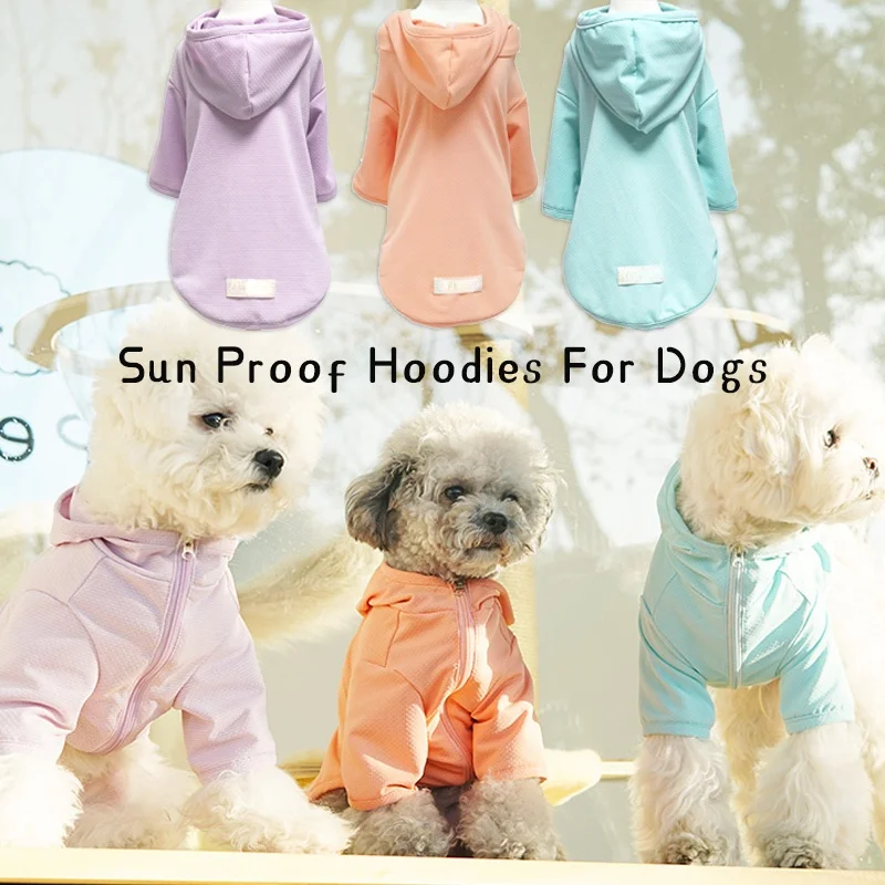 

Pet Clothes Dog Hoodies Sun Proof Fashion Coat for Dogs Two Legged Summer High Elastic Clothing Teddy Corgi Bichon Dogs Costumes