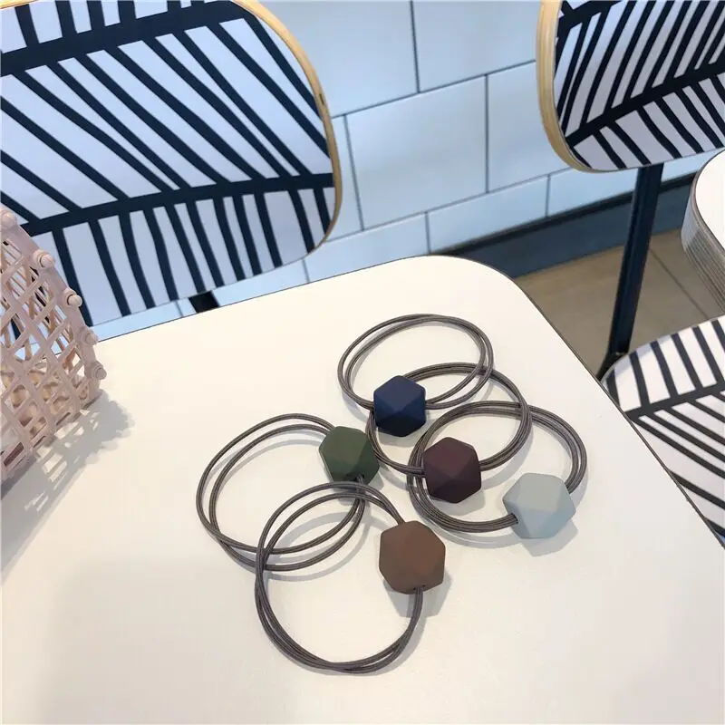 Новая Простая цветная резинка для волос Morandi в Корейском стиле кольцо форме