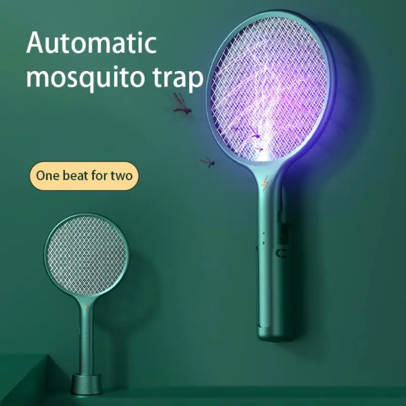 

Bug Insect Racket Electric Mosquito Killer With UV Lamp USB 1200mAh 3000V Rechargeable Bug Summer Fly Swatter Trap Home