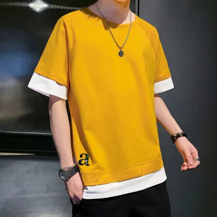 

Summer men's business casual short sleeve t-shirt 2753