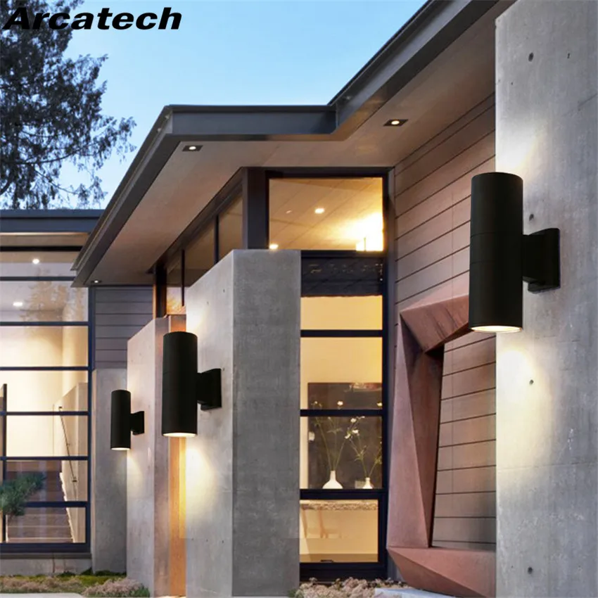 Светодиодный настенный уличный светильник водонепроницаемая лампа для
