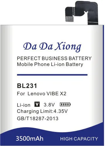 Аккумулятор Da Xiong 3500 мА/ч BL231 батарея для Lenovo VIBE X2 TO CU S90T S90U|battery for lenovo|battery forbattery bl231 |