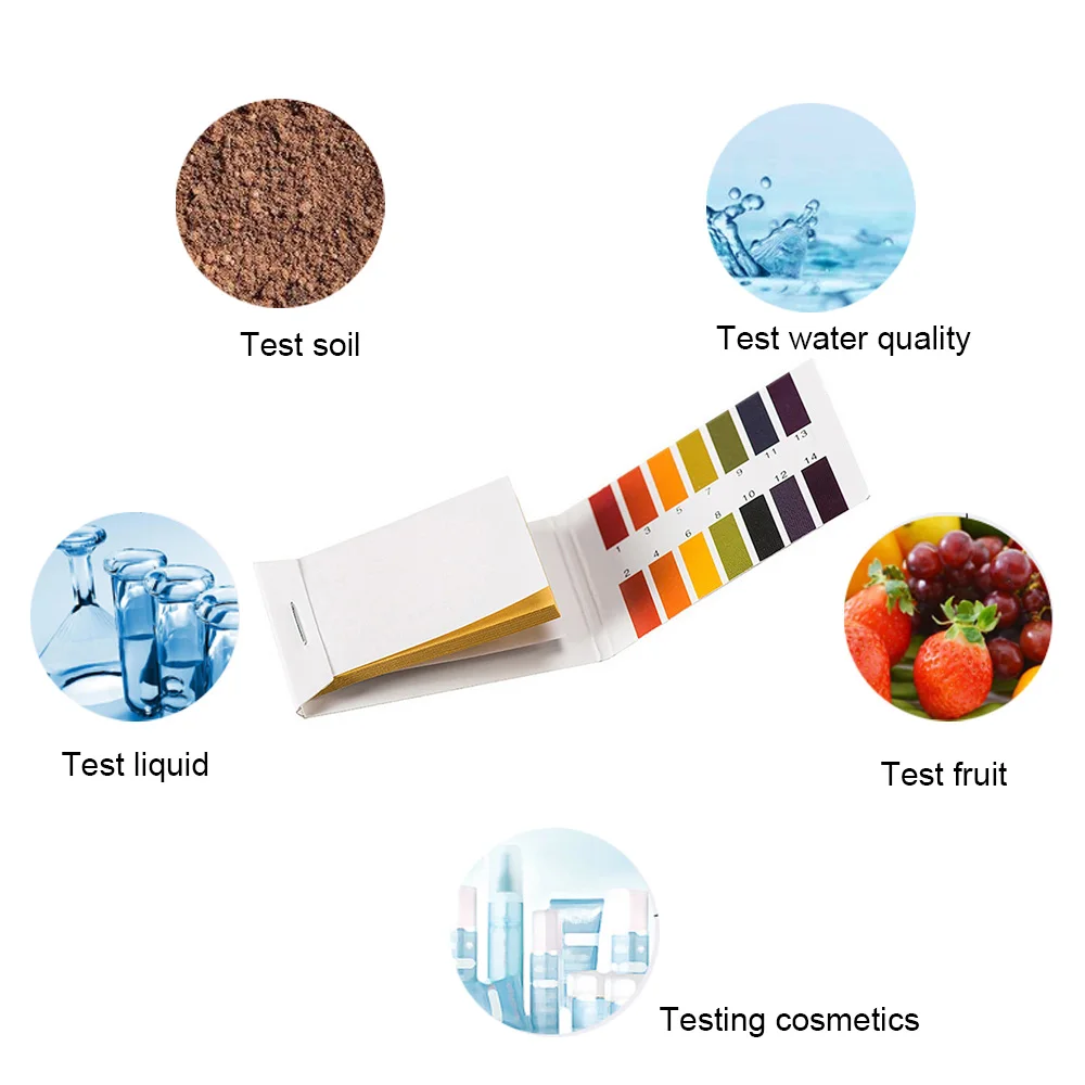 Incredible PH Test Strip 80 Aquarium Pond Water Strips Iitmus Full-Range Paper Alkaline Acid 1-14 | Инструменты