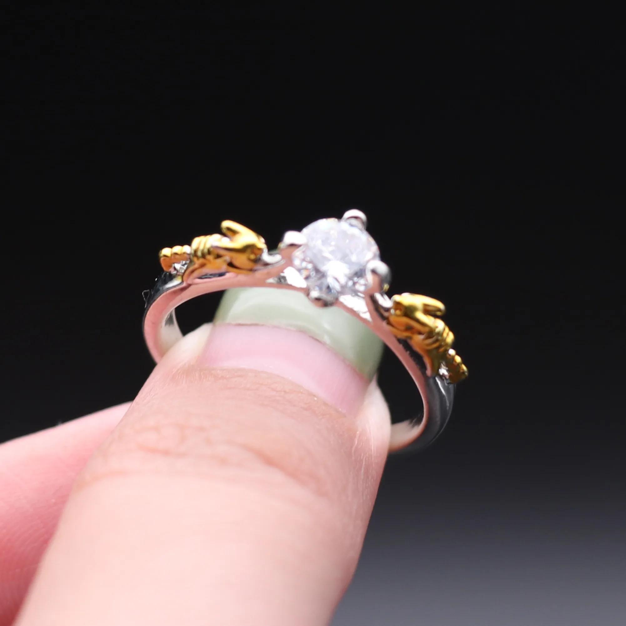 Японское аниме кольцо Pokemon аксессуары для косплея Pikachu из сплава со стразами