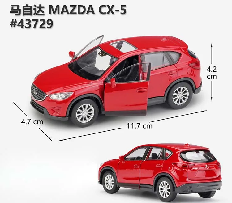 WELLY литье под давлением, 1:36, Классическая модель автомобиля Mazda CX-5, внедорожник, металлический автомобиль, игрушка, автомобиль, коллекция подарков