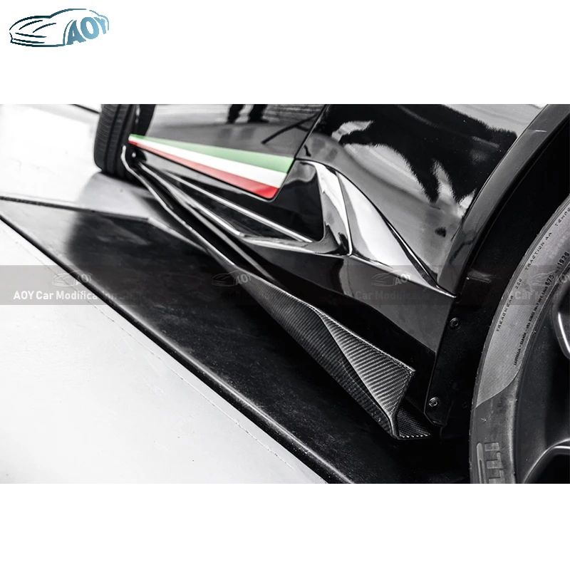 D-образные кованые боковые панели из углеродного волокна для Lamborghini LP580 LP600 LP610