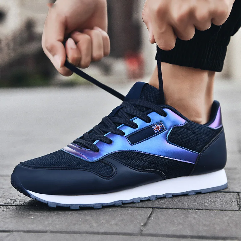 

Men Shoes Leisure Breathable Men Sneakers Spring Autumn Lace-up Men Running Sports Shoes Tennis Trainers Male Athletic Footwear