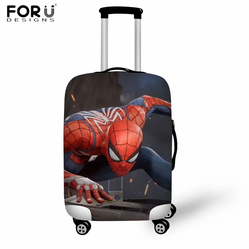 FORUDESIGNS/Эластичный Защитный чехол для багажа с рисунком суперчеловека-паука, чехол от пыли 18-32 дюймов, чехол для багажника, аксессуары для путешествий - Цвет: LH1238