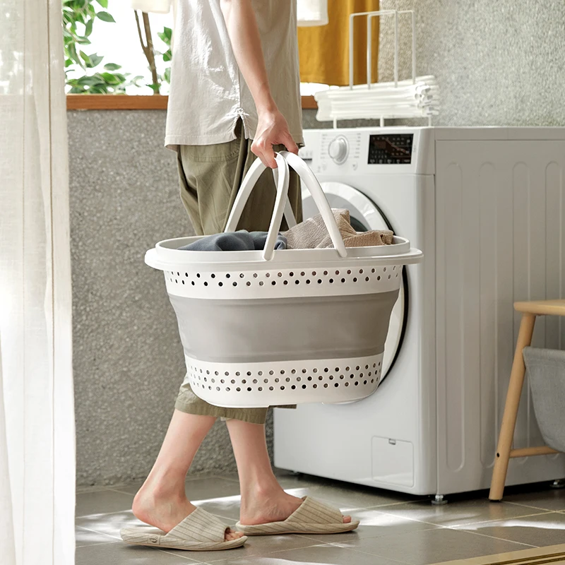 Корзина для грязной одежды складная корзина белья дома и ванной большая емкость