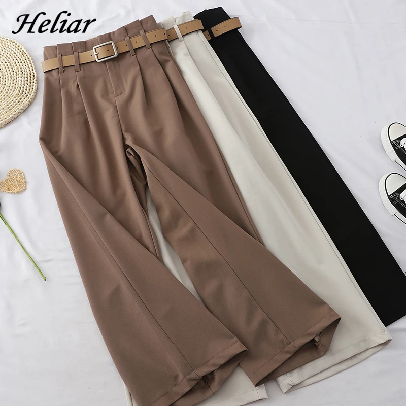 Heliar/зимние свободные штаны в уличном стиле Широкие брюки с поясом на талии