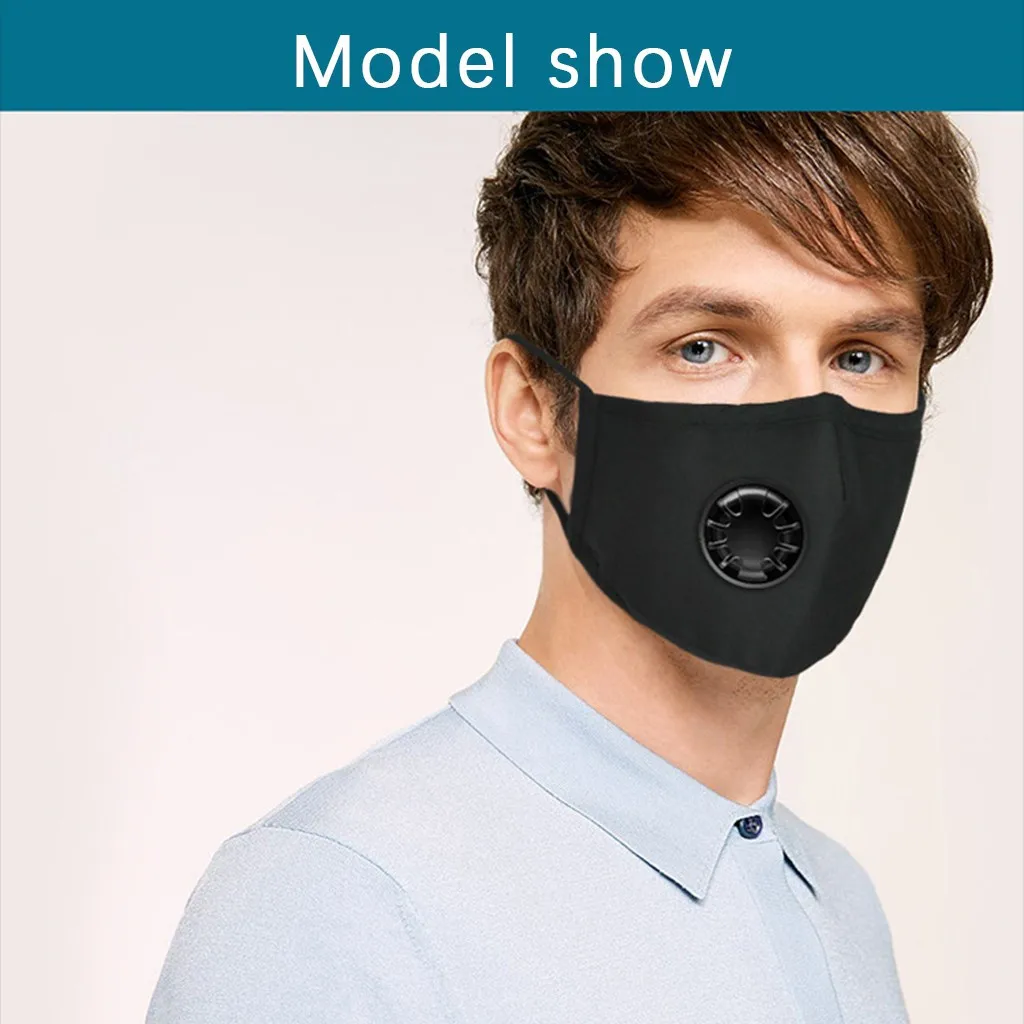 

8pcs Cotton Mask 16pcs Activated Carbon Filter PM2.5 Adult Windproof Face Maks Anti-Dust Protective Maks for Men Women Reusable