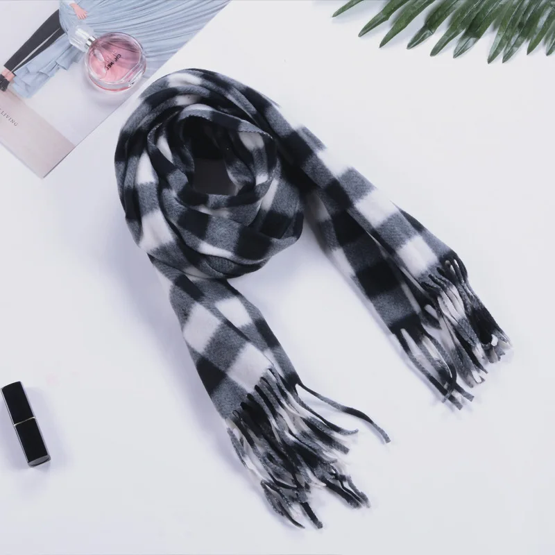 2019 осень зима унисекс Cashere мужской шарф Foulard клетчатые мужские шарфы Модный