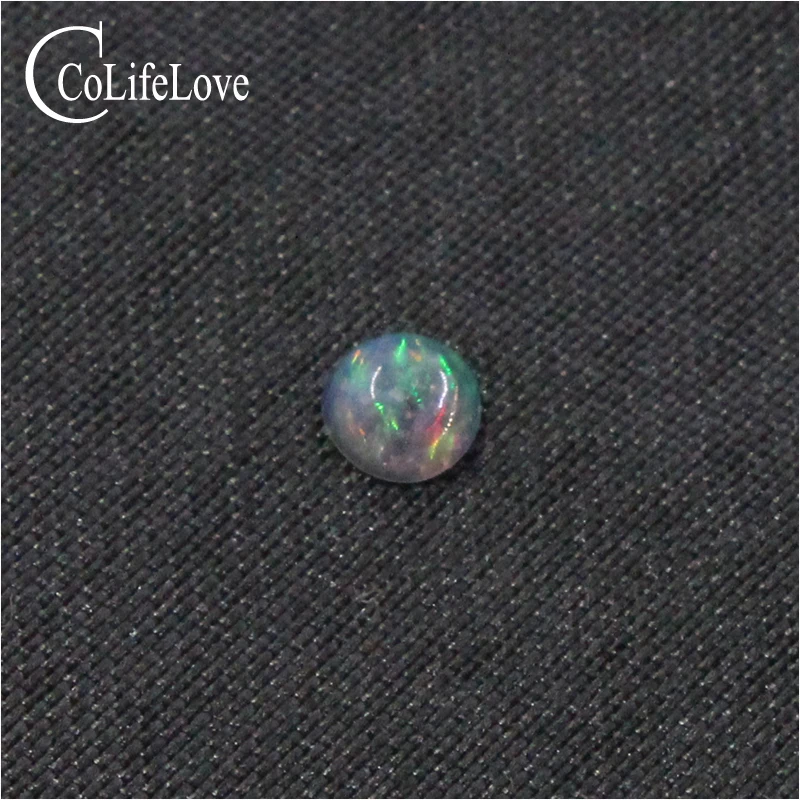_ 3 мм 4 круглый Опал свободный драгоценный камень 100% натуральный опал для