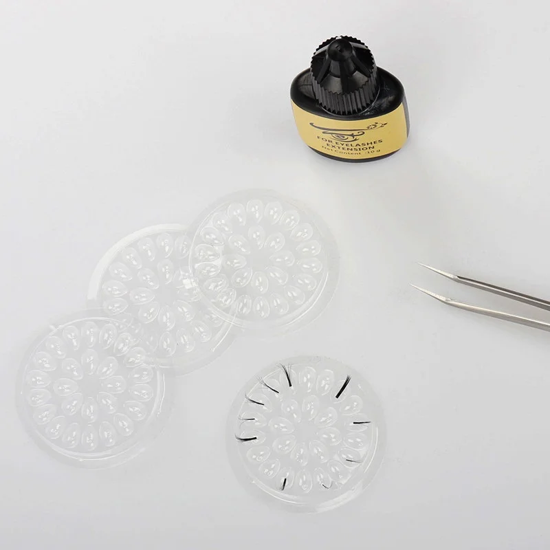 100 шт. одноразовые ресницы клей держатель паллет наращивание ресниц клеевые