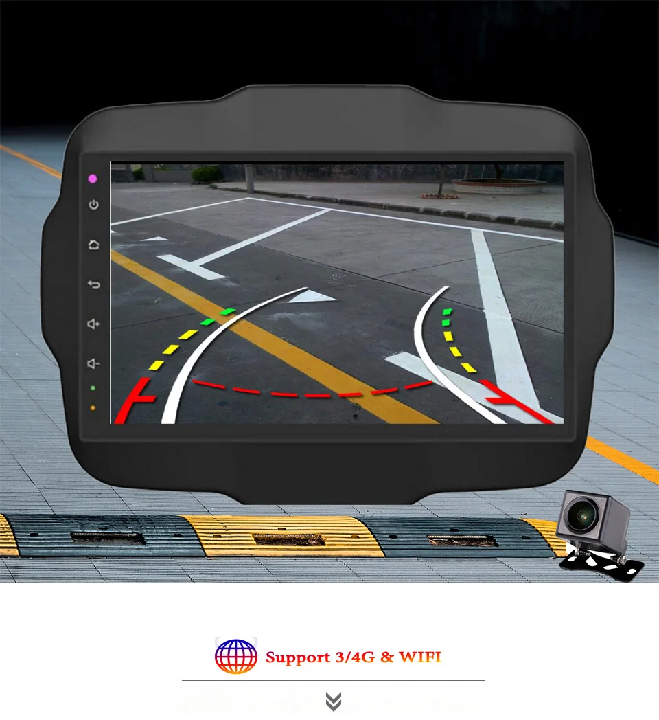 

2 Din Android 10.0 Car Radio Auto Stereo For Jeep Renegade 2014 2015 2016 2017-2020 Multimedia Video Player Navigation GPS DVD