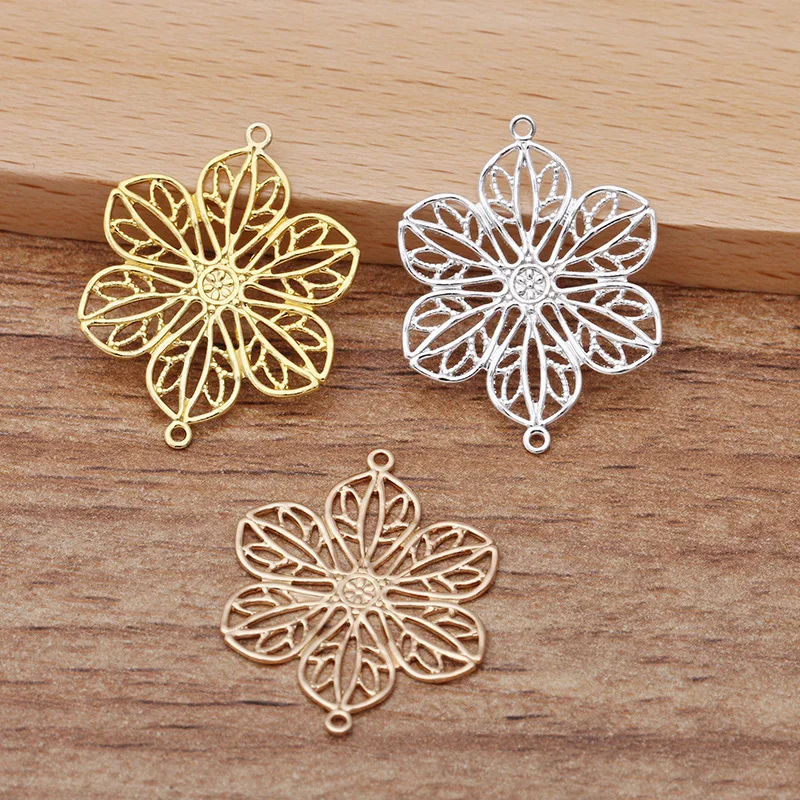 Латунные филигранные соединительные Подвески для изготовления ювелирных