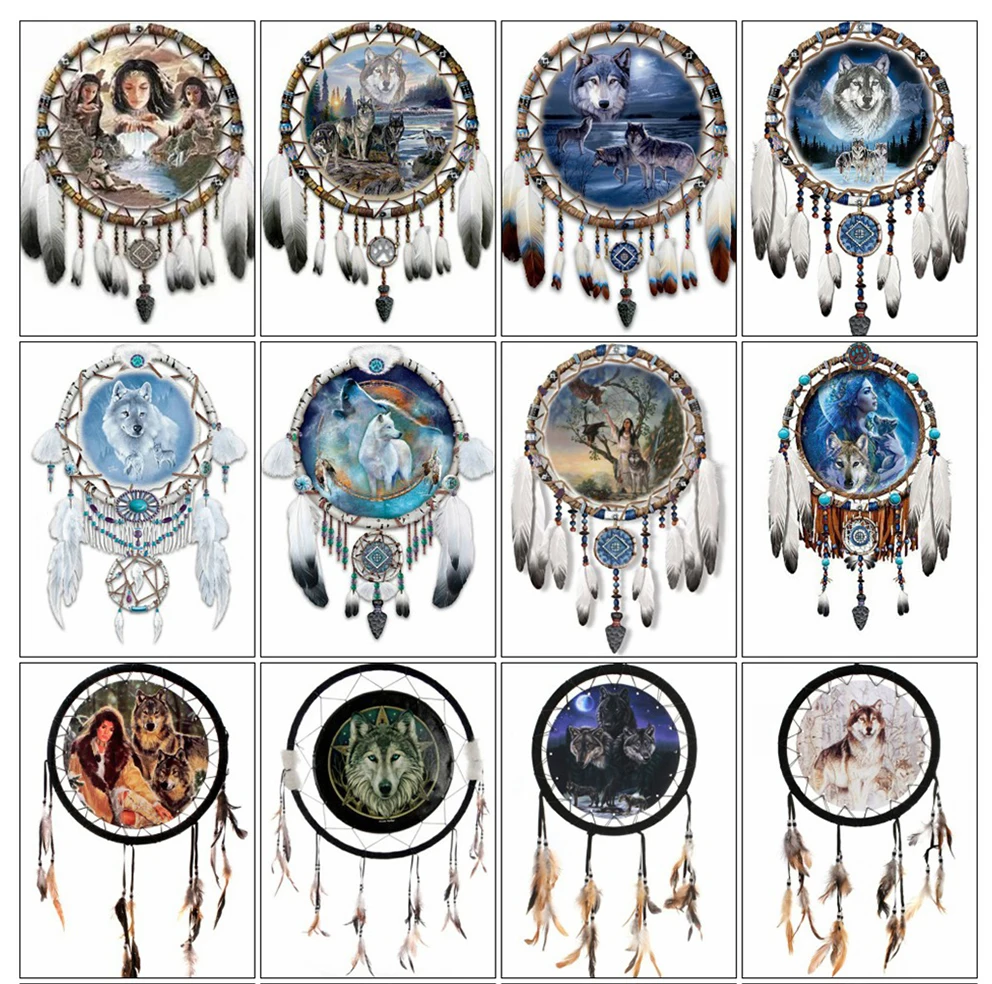 Полноразмерная Алмазная 5D картина с волком алмазная вышивка животное стразы