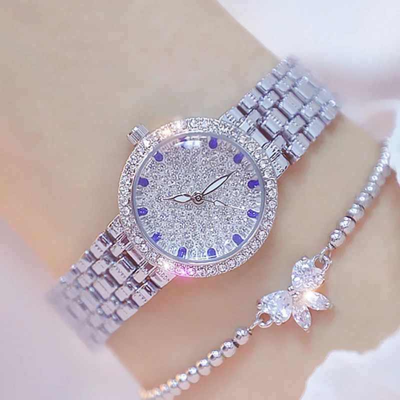 Часы наручные женские с сапфировым стеклом брендовые Роскошные браслетом из