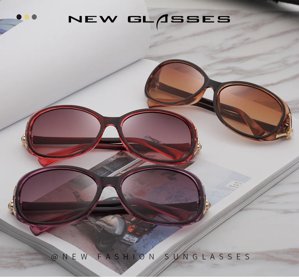 Новые маленькие женские солнцезащитные очки с внутренним покрытием в форме яйца