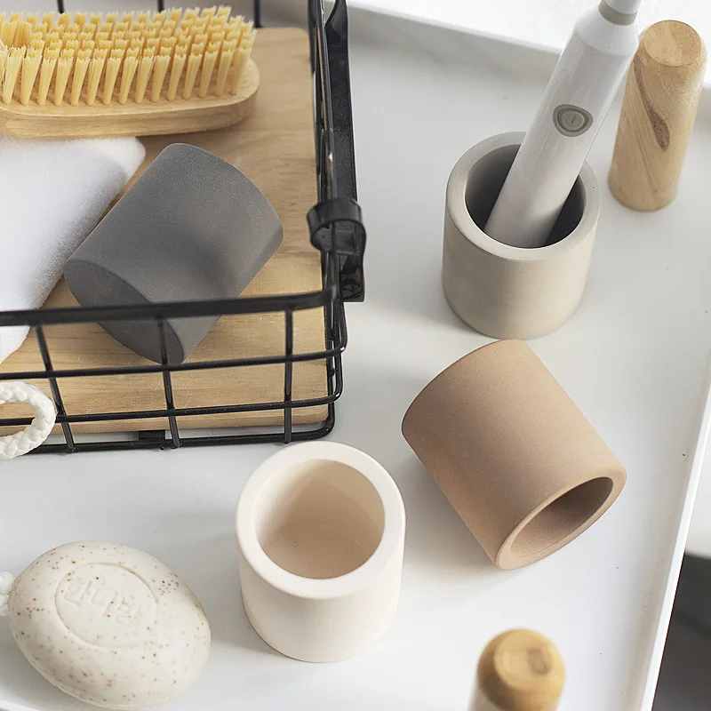 

Diatomite Toothbrush Holder Strong Water Absorption Private Bathroom Accessories Things for Bathroom Strong Water Absorption