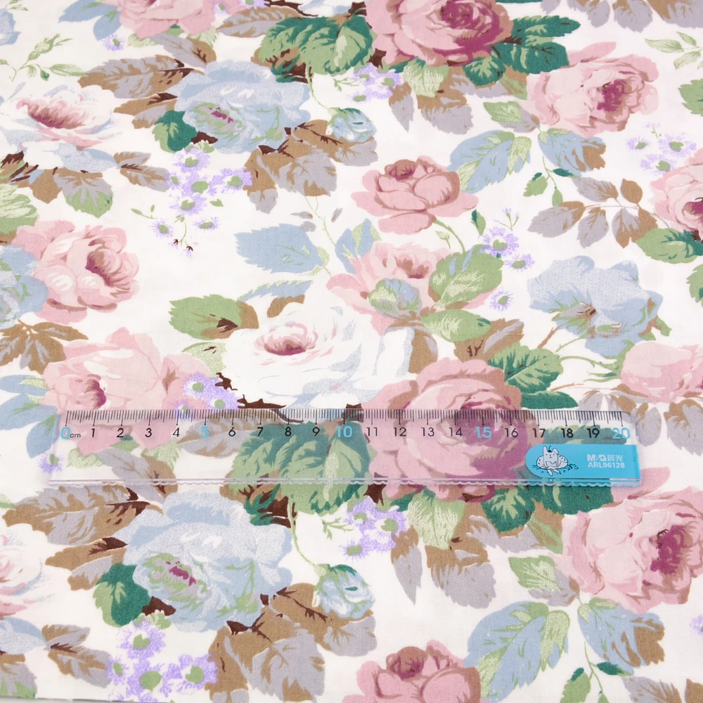 Good Flower Cotton Fabric Quilting Doll Sewing Cloth Home Textile Decor Bedding Clothing Patchwork Scrapbooking Teramila Fabrics|flower cotton