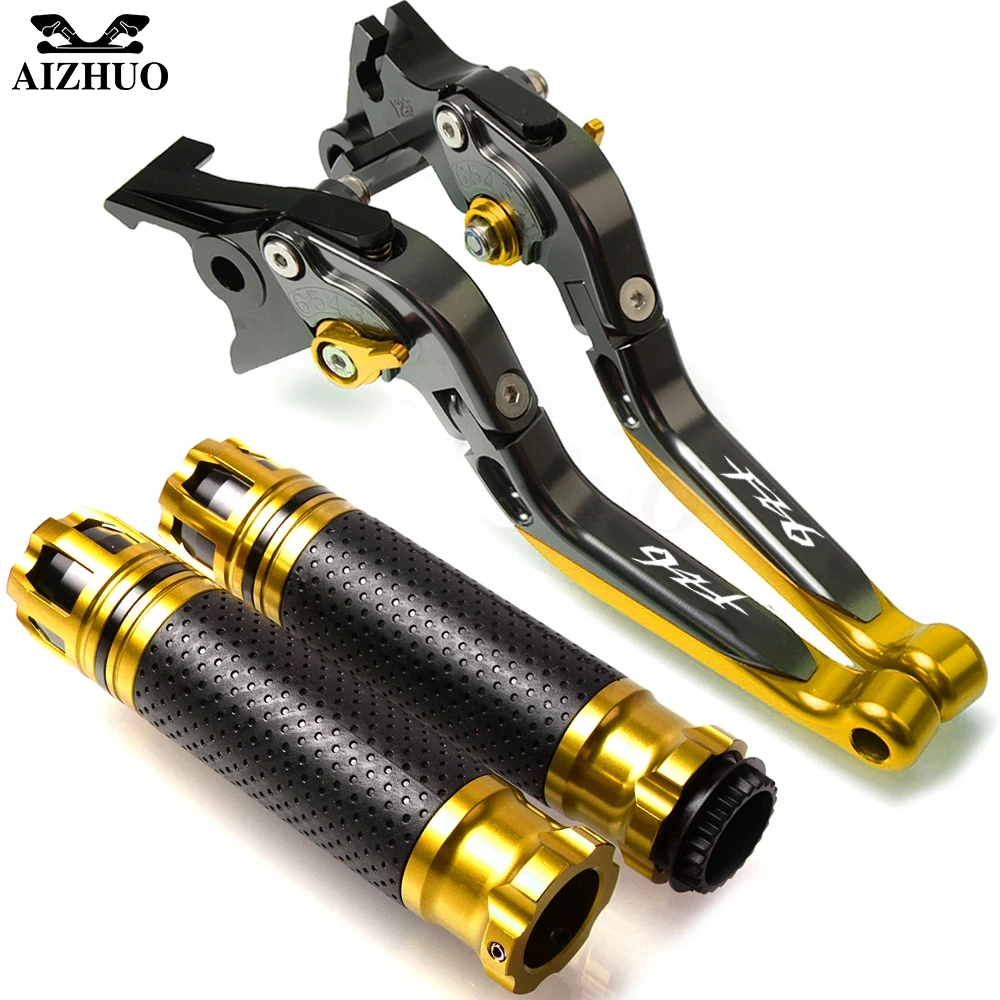 gold Для YAMAHA FZ6 FZ6 FAZER 2004-2010 2005 2006 2007 2008 мотоциклетный тормозной рычаг сцепления Выдвижная Регулируемая рукоятка руль - Цвет: gold