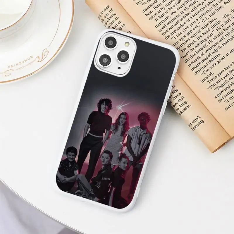 

stranger things Phone Case Candy Color White for iPhone 11 pro XS MAX 8 7 6 6S Plus X 5S SE 2020 XR