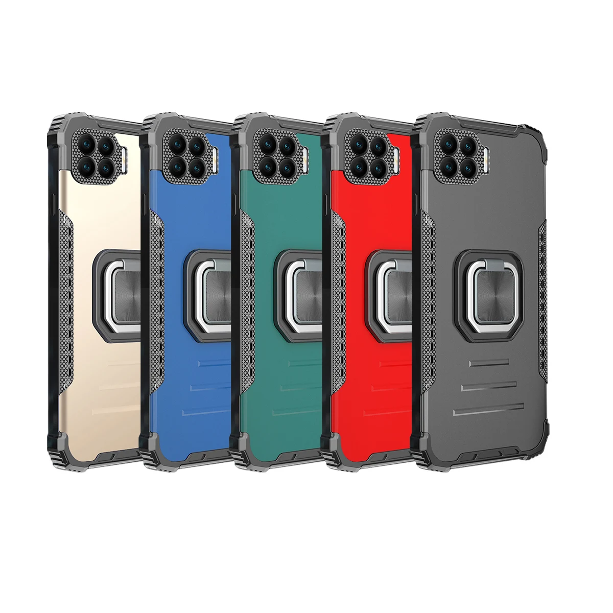 

Phone Case For OPPO Realme C25 C12 C15 C11 6 8 C21 C20 7I C3 C1 C17 7 6I 5 5I Pro Armor Anti Fall Magnetic Stand Protection Case