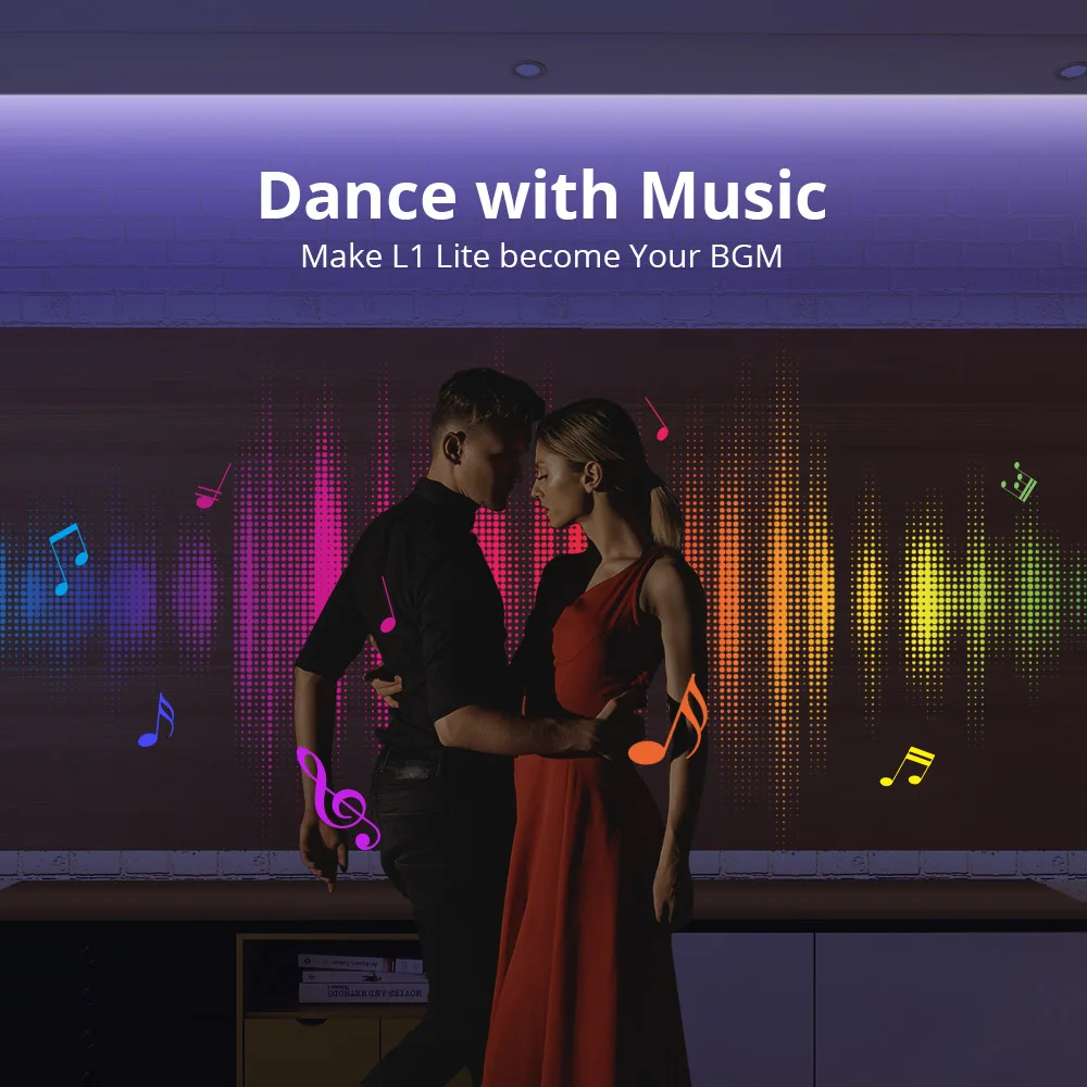 

SONOFF L1 Lite 5M RGB Wifi Smart LED Light Strip EU/ US Timer Group Control Dance with Music Works with Alexa Google Home